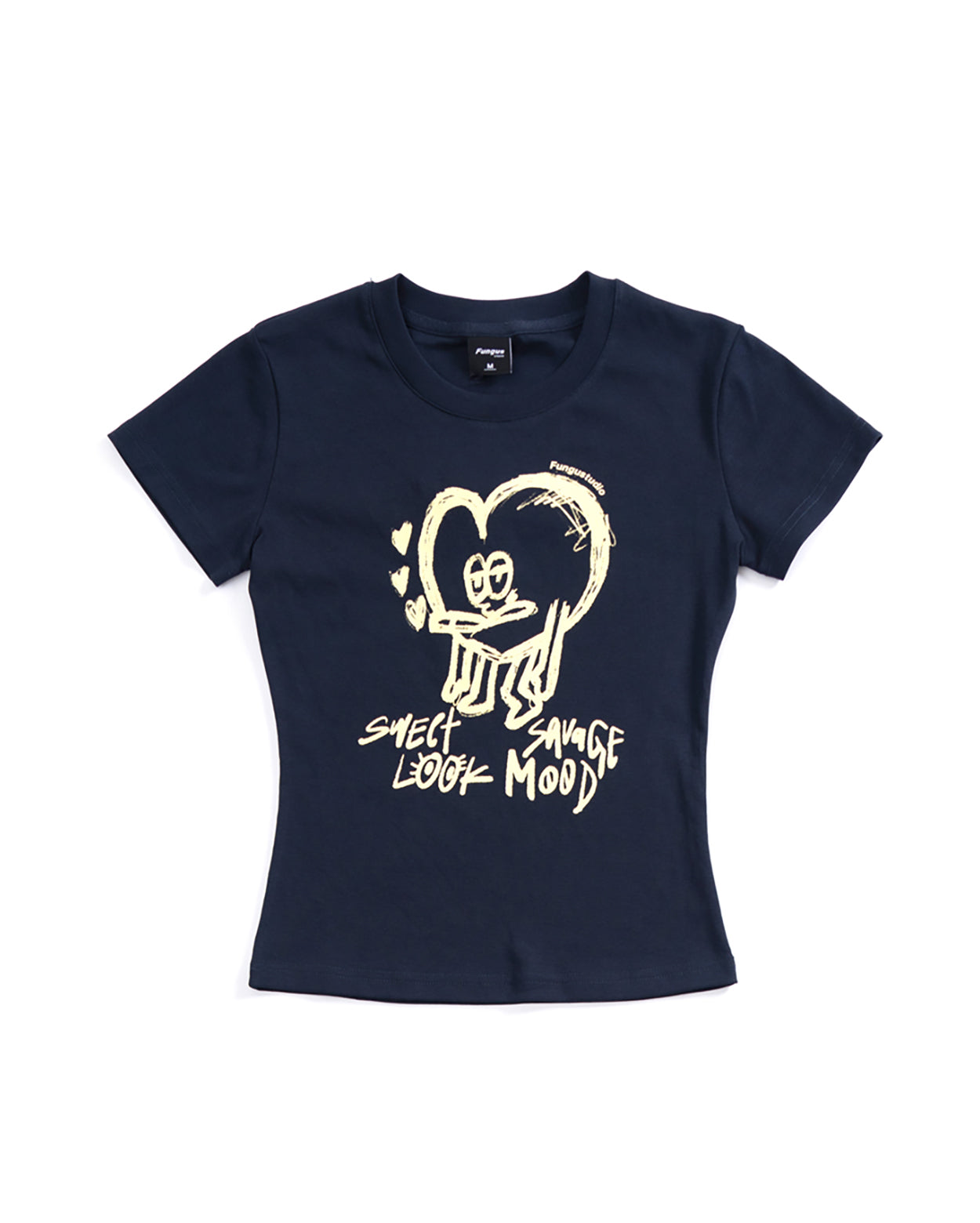 Sweet&Savage Baby Graphic Tee - NAVY (YELLOW PRINT)