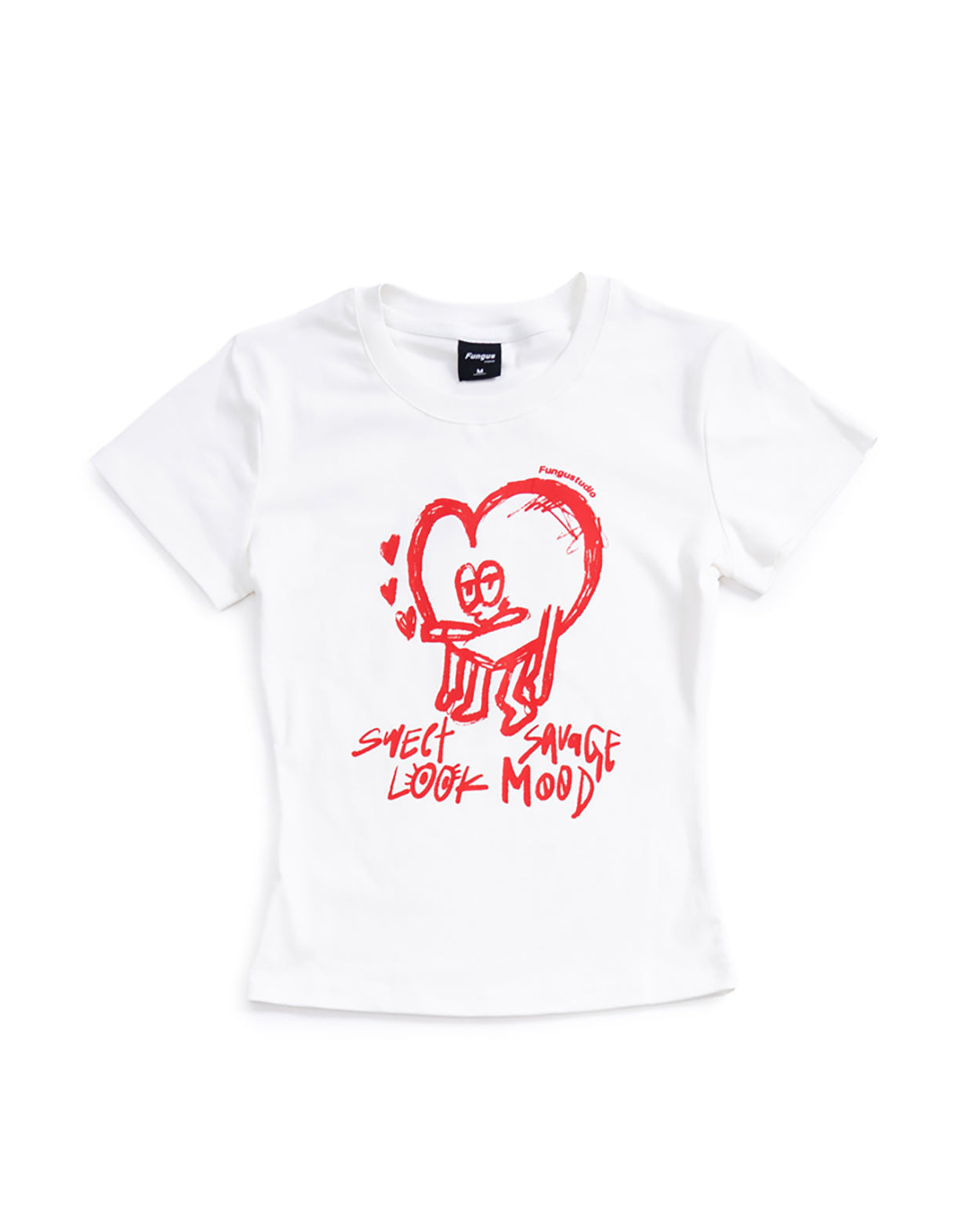 Sweet&Savage Baby Graphic Tee - WHITE (RED PRINT)